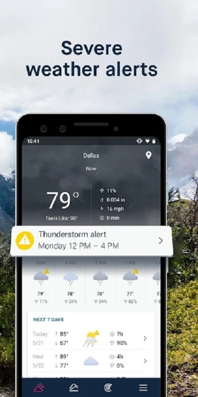 WeatherPro Captura de pantalla 3