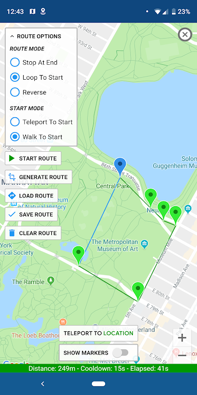 Schermata Fake GPS Location – GPS JoyStick Mod 2
