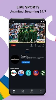 Tamasha: Live Cricket, EPL應用截圖第0張