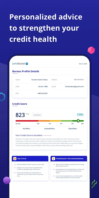 CreditScore, CreditCard, Loans Ekran Görüntüsü 2