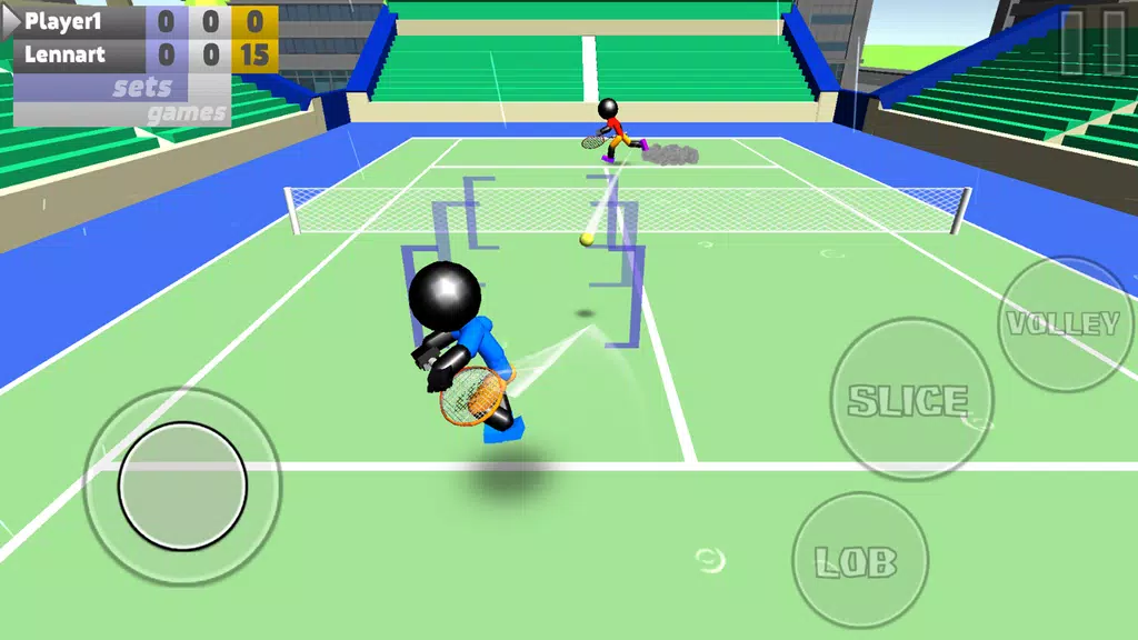 Stickman 3D Tennis Capture d'écran 2