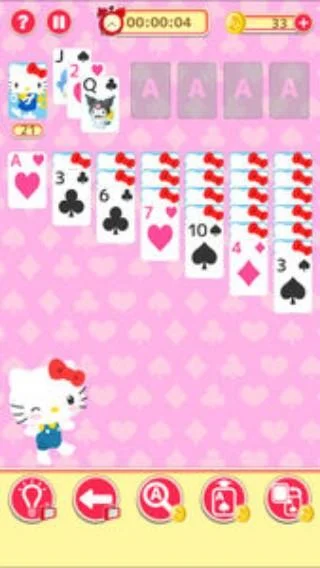 Hello Kitty Solitaire Captura de pantalla 1