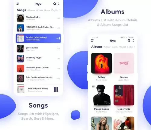 Nyx Music Player Zrzut ekranu 1