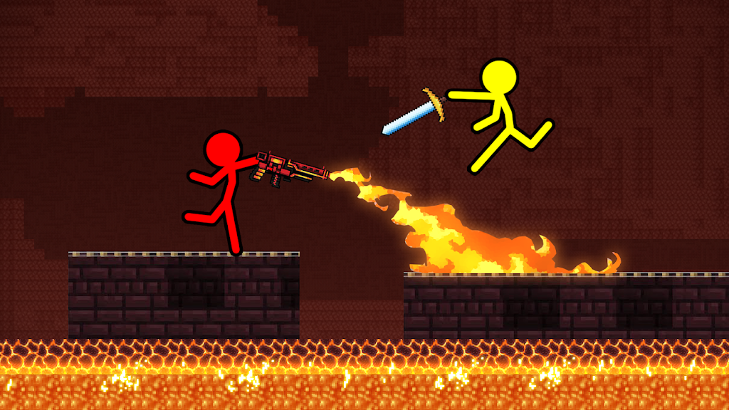 Stick-man Craft Fighting Game 스크린샷 0