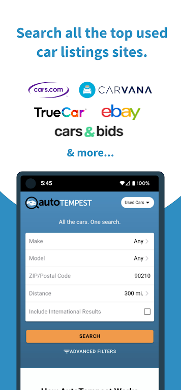 AutoTempest - Car search Zrzut ekranu 0