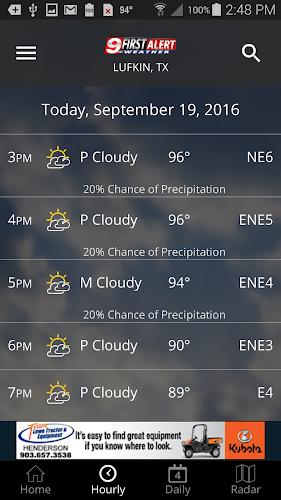 KTRE 9 First Alert Weather Captura de tela 1