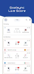 GoalSync - Live Sports Score Zrzut ekranu 1