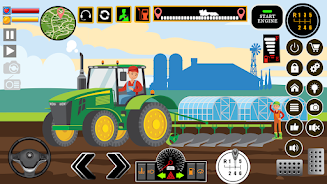 Farm Tractors Dinosaurs Games Captura de tela 1