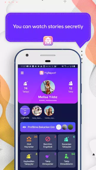 MyReport: View Hidden Accounts Ảnh chụp màn hình 1