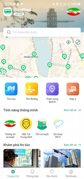 BusMap Hà Nội ဖန်သားပြင်ဓာတ်ပုံ 1