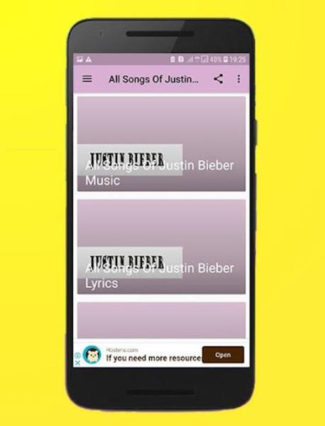 All Songs Of Justin Bieber Offline Screenshot 2