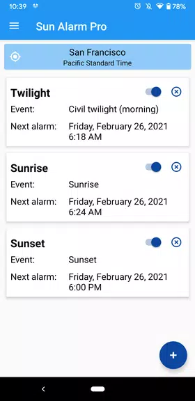 Sun Alarm Capture d'écran 0