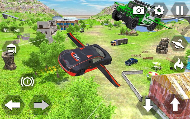 Flying Car Extreme Simulator應用截圖第3張