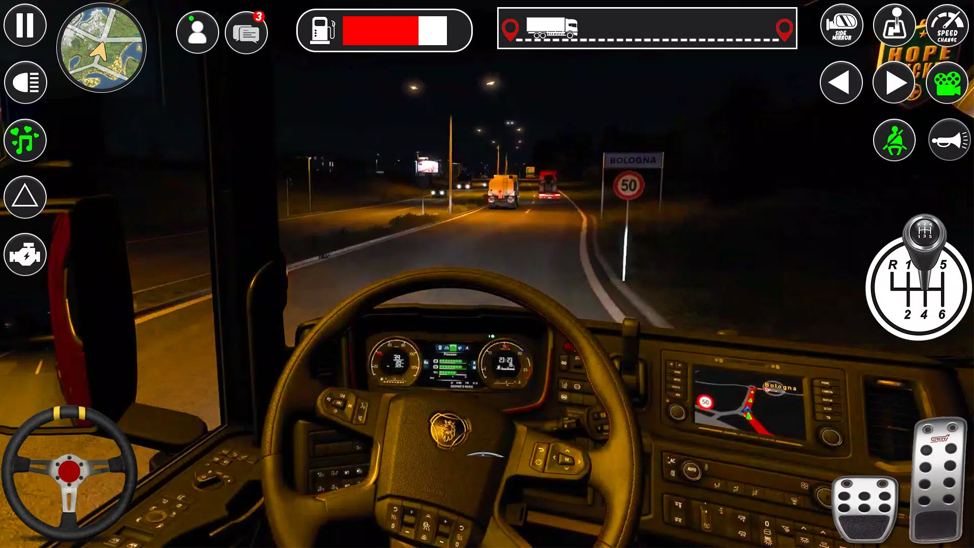 Euro Cargo Truck Simulator 3D Captura de tela 1