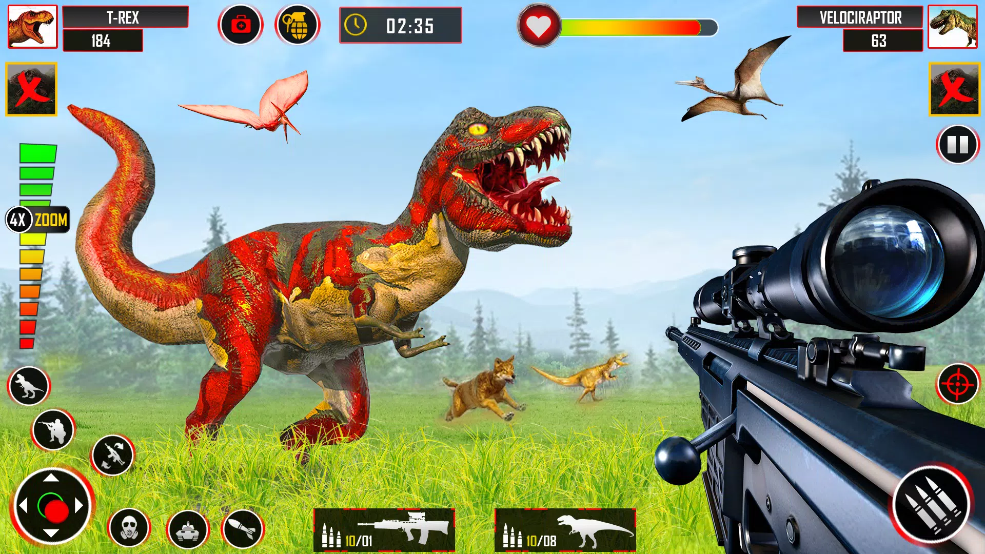 Wild Dino Hunting - Gun Games Ekran Görüntüsü 1