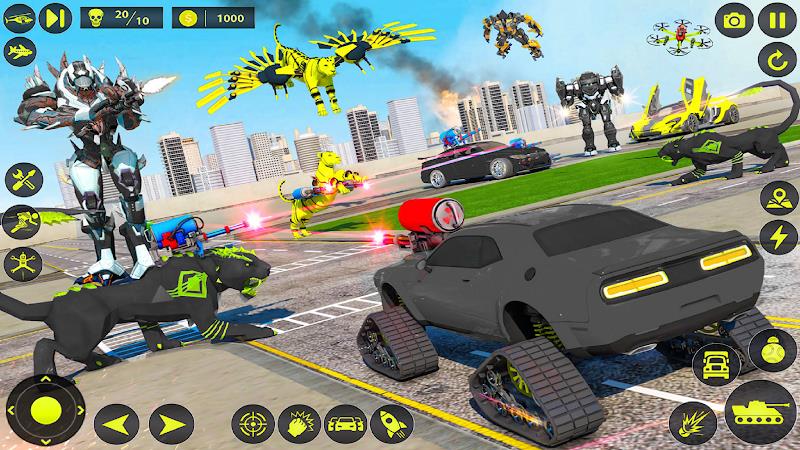 Army Tank Robot Car Games: 스크린샷 1