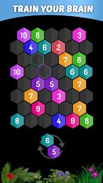 Merge Hexa - Number Puzzle 스크린샷 1