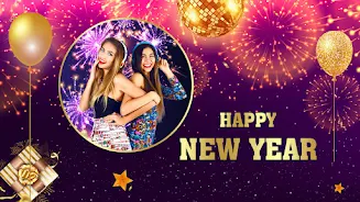 New Year Photo Frame & Quotes Скриншот 0