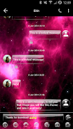 SMS Messages GlassNebula Theme Captura de tela 1