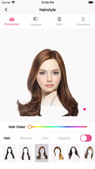 Hair Makeover-modiface・haircut スクリーンショット 1