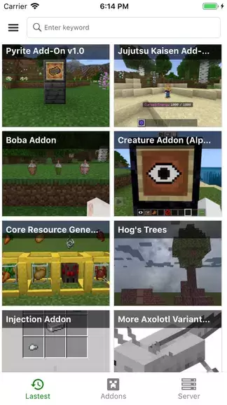 Addons for MCPE - Mods Packs Ekran Görüntüsü 0