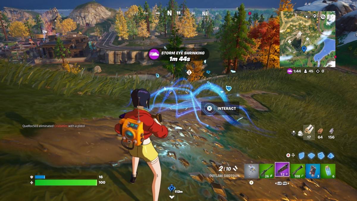 Sensör sırt çantası hakkında bir makalenin bir parçası olarak Fortnite'deki gizemli enerji imzası.