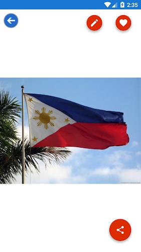 Philippines Flag Wallpaper: Fl ဖန်သားပြင်ဓာတ်ပုံ 1