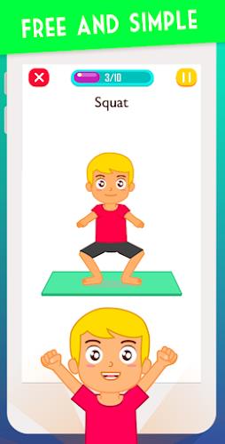 Exercise for Kids at home Captura de tela 2