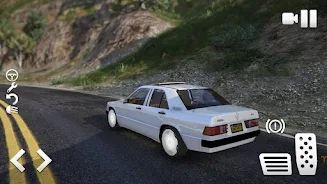 Mercedes 190E: Crime City Ride Schermafbeelding 1