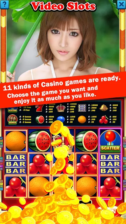 HOT Bikini Girl Casino Slots स्क्रीनशॉट 0