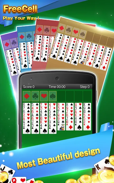 Solitaire - FreeCell Card Game ภาพหน้าจอ 1