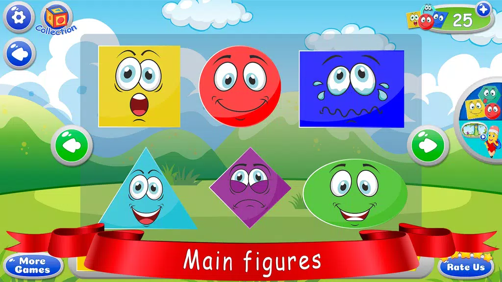 Learn shapes — kids games Tangkapan skrin 1