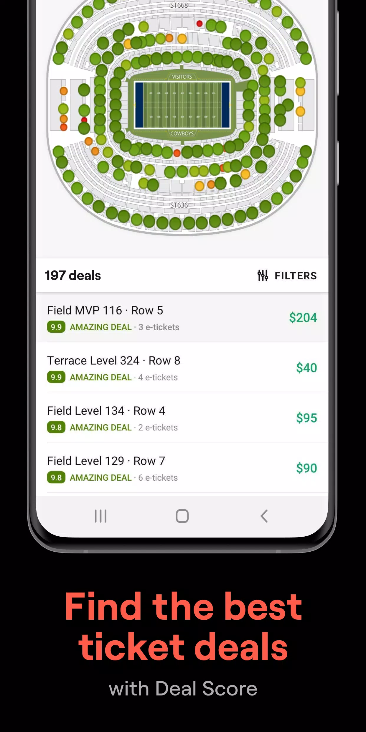 SeatGeek – Tickets to Events Capture d'écran 1