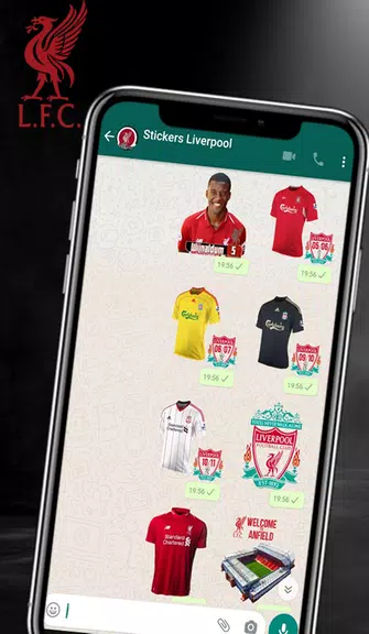 Liverpool Stickers Unofficial ဖန်သားပြင်ဓာတ်ပုံ 2