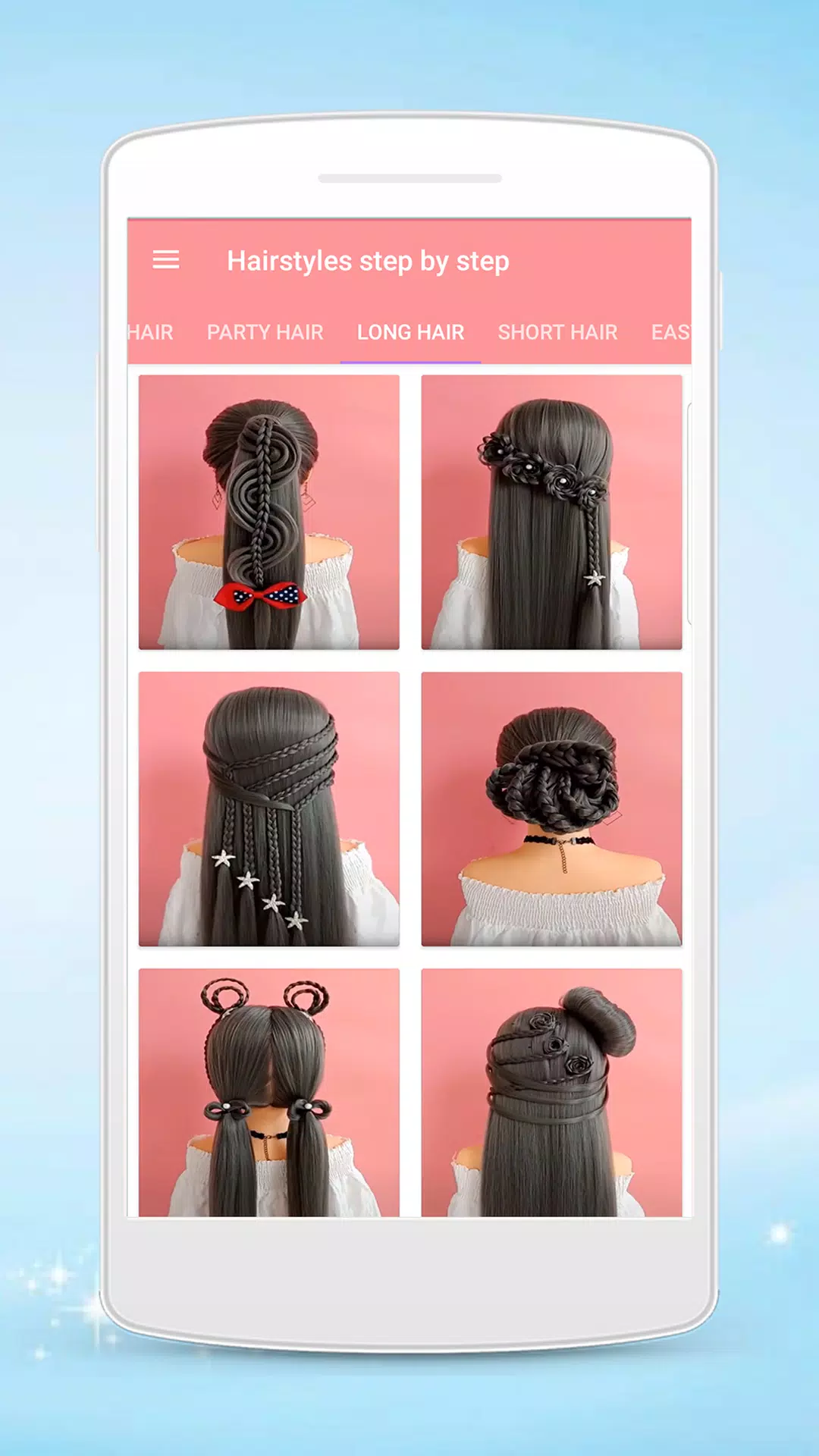 Hairstyles step by step Ảnh chụp màn hình 0