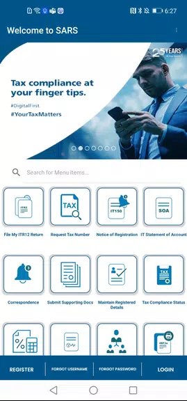 SARS Mobile eFiling Скриншот 1