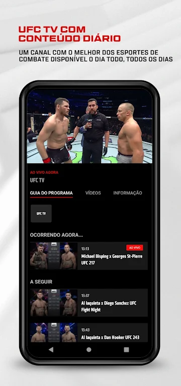 Schermata UFC Fight Pass - MMA ao vivo 2