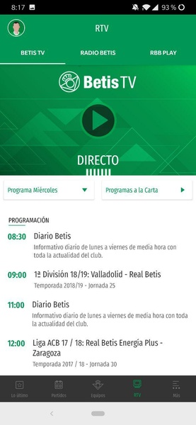 Real Betis Balompié स्क्रीनशॉट 0