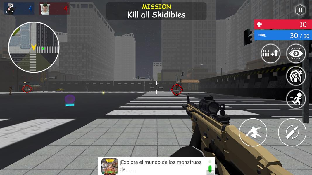 Shoot Skibd Toilet Survival.io Screenshot 2