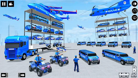 Police Multi Level Formula Car Parking Games Tangkapan skrin 0