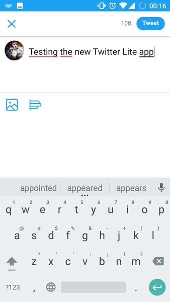 Twitter Lite Скриншот 1