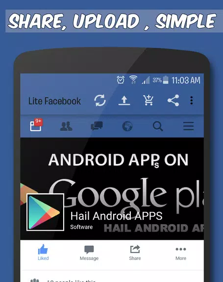 Faster Social Lite Screenshot 1