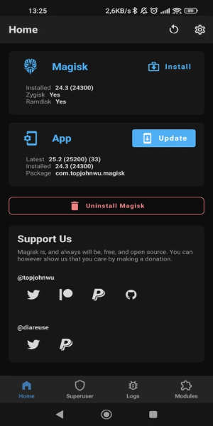 Magisk Manager Captura de pantalla 2