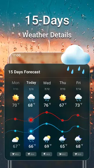 Weather Forecast & Live Radar Captura de pantalla 1