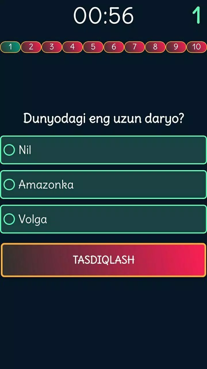 Viktorina Uz - Test savollari Ảnh chụp màn hình 2