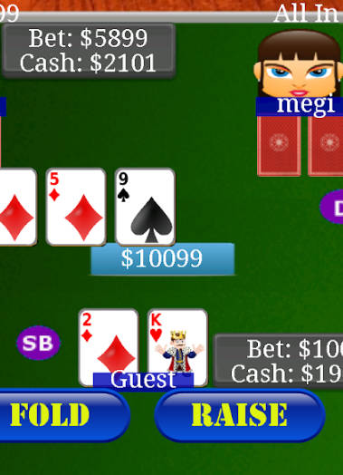 Texas Holdem Poker Bil Schermafbeelding 1