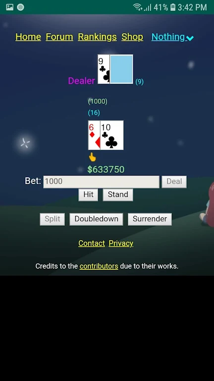 Blackjack Evolved Ảnh chụp màn hình 0