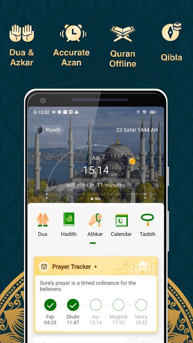 Muslim Muna:Prayer Times,Quran Screenshot 0