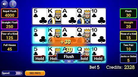 Video Poker: Multi Hand 스크린샷 3