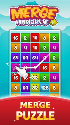 2048 Number Merge Games Puzzle Скриншот 2